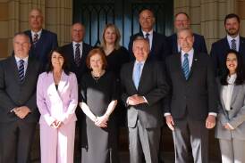 A new cabinet was sworn in on April 11 at Government House in Hobart by Governor Barbara Baker (third from bottom left). Picture supplied