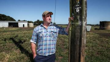 Ecklin dairy farmer Simon Craven campaigned for upgraded mobile phone infrastructure in the region since the St Patrick's Day fires of 2018. Picture supplied