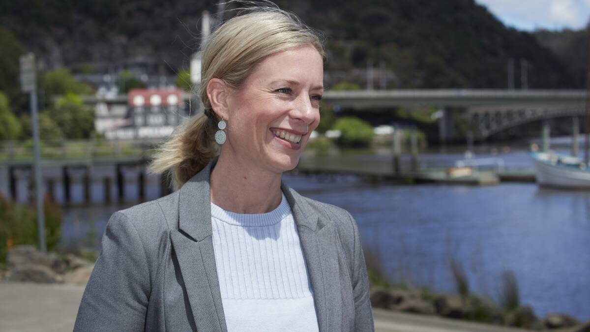 Labor leader Rebecca White wants to see Liberal act on their long-standing Tamar Bridge promise. Picture by Rod Thompson 