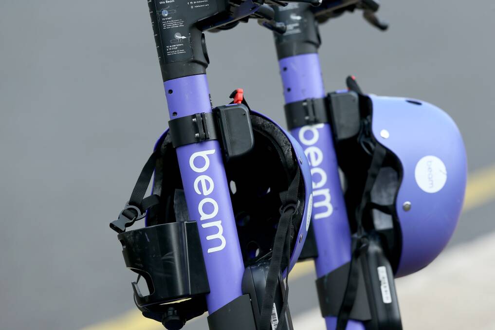 Beam e-scooters can be found in Launceston, Burnie and Hobart. File picture
