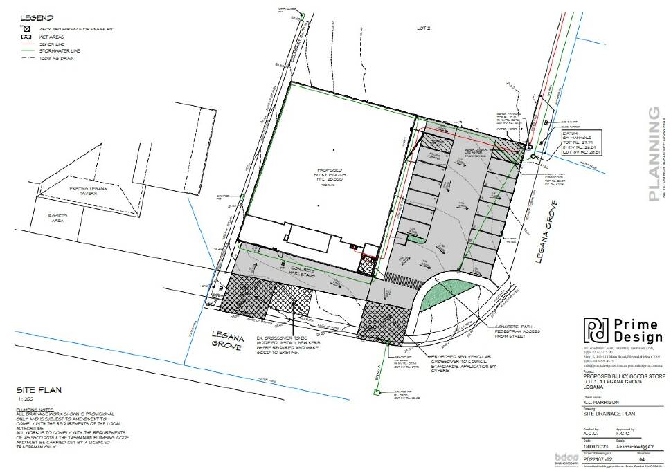 The site plan of the proposed Pet Barn. Picture by Prime Design