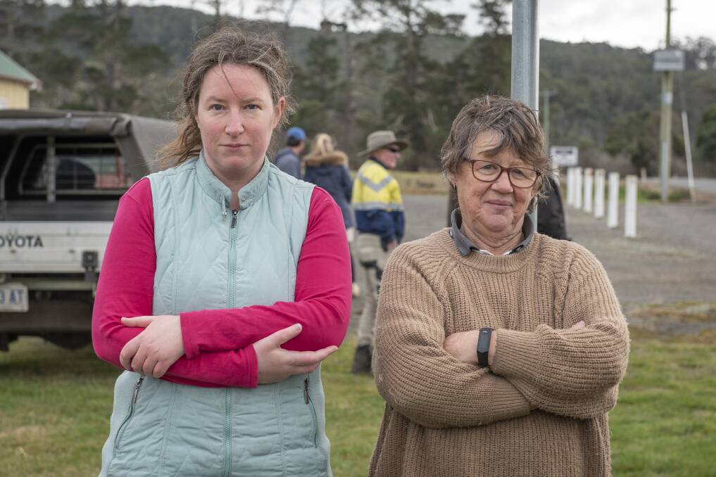 Residents of Birralee Road Torey Taylor and Carol Nash want action on a dangerous road. Picture by Craig George. 
