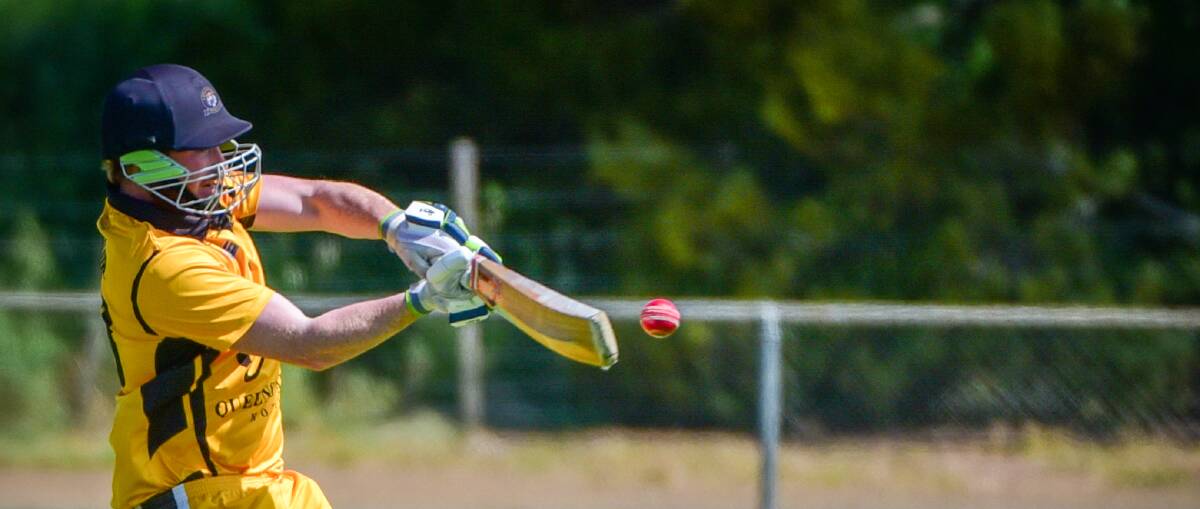 POWER: Jackson Blair was valiant in defeat and produced an exciting innings for Longford. Picture: Paul Scambler