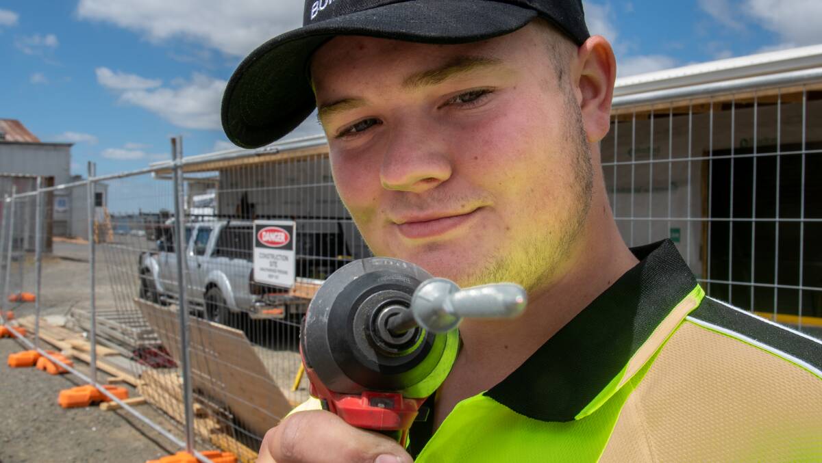 Sam Sterpin is an apprentice with R&M Clarke builders. Picture: Paul Scambler