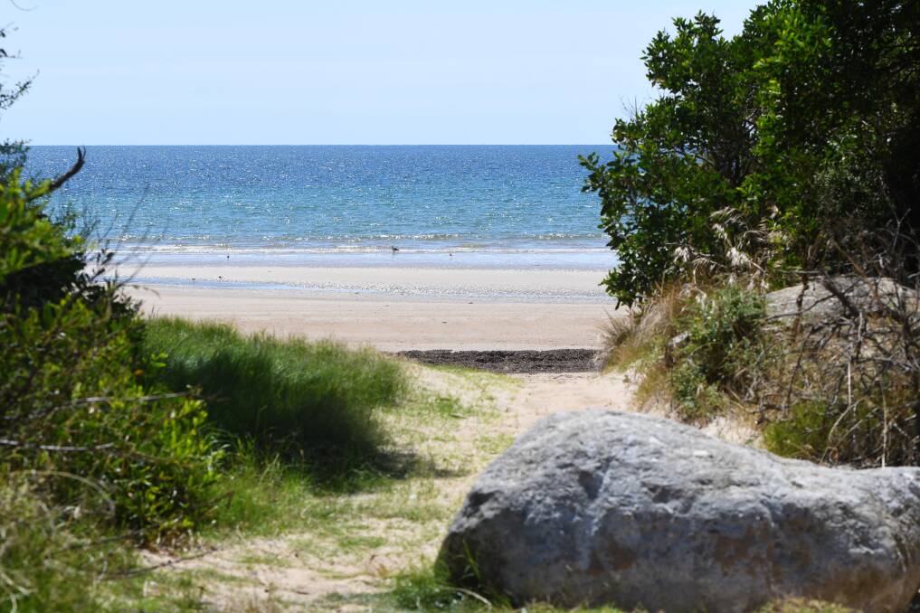 Butons Beach at Ulverstone has been closed after a teenager was injured in the water. File picture.