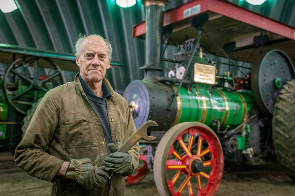 Volunteer Alan Hall of Exeter working at Pearns Steam World at Westbury. Picture by Paul Scambler 