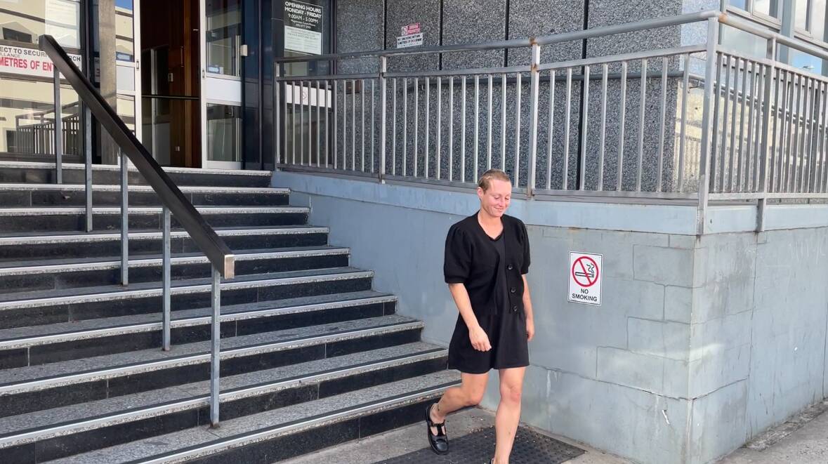 Karli Breeze Davison, pictured leaving the Launceston Magistrates Court in April 2024, will spend the next six months in jail. Picture by Nick Clark