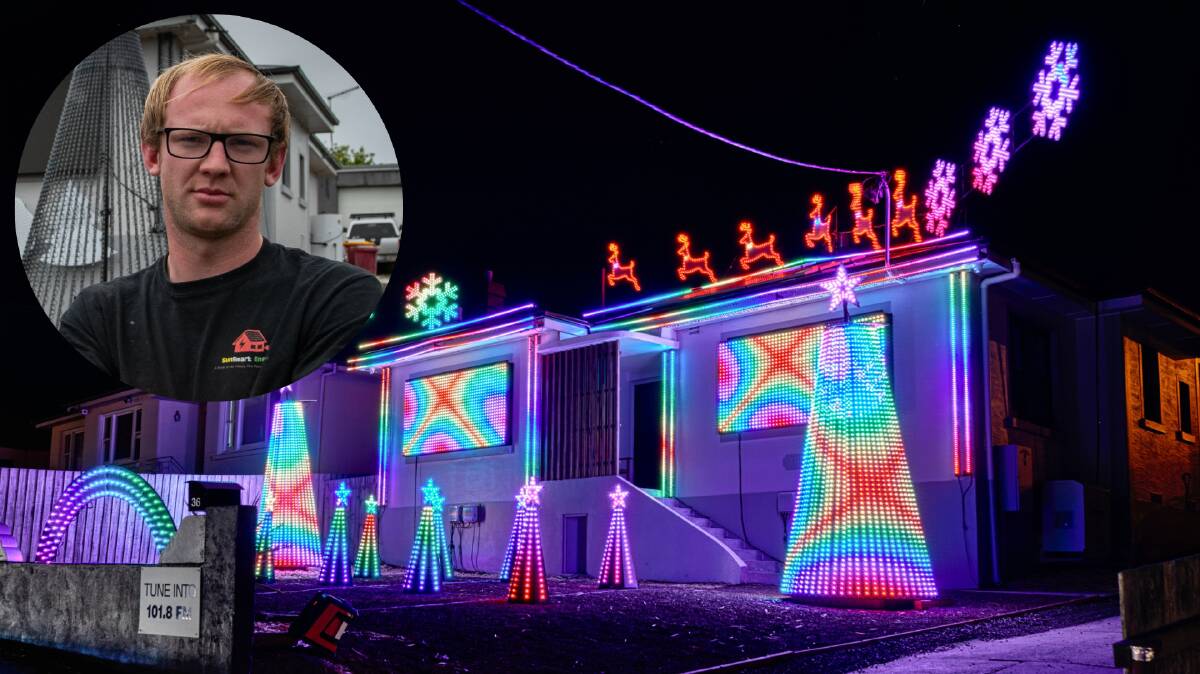 Max Jago (inset) says a council decision to charge a fee to close Alanvale Road during his Christmas Eve light show has put the annual tradition in jeopardy. File pictures