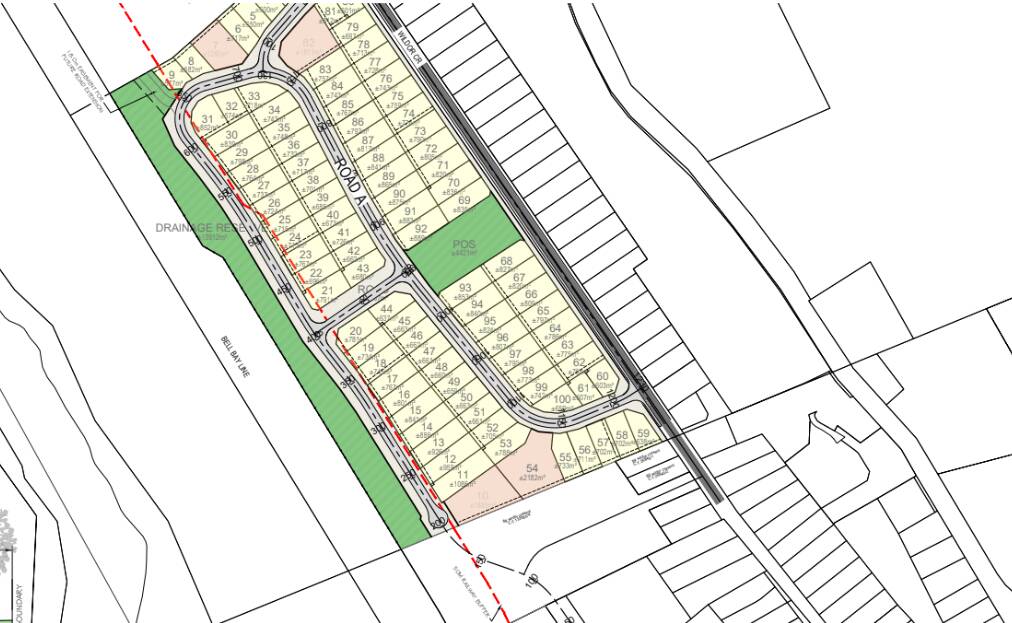 Plans for the development include 100 houses, 15 of them destined to be social or affordable housing. Picture supplied