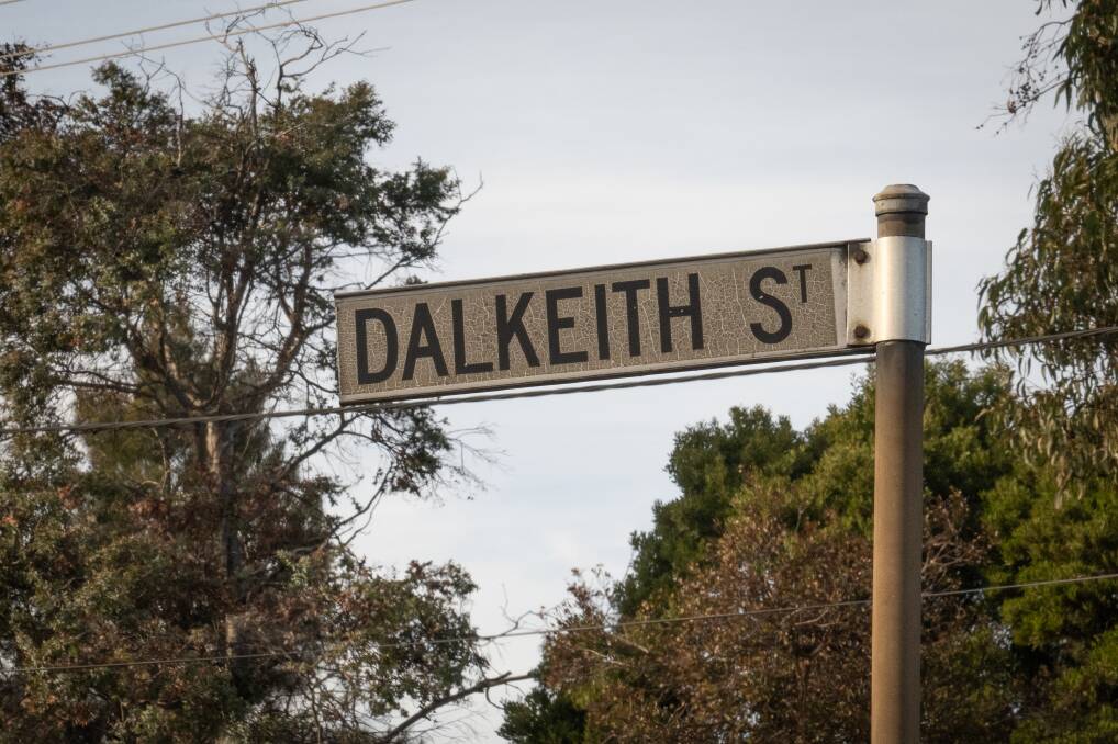 A street sign at the end of Dalkeith Street, Waverley. Picture by Paul Scambler