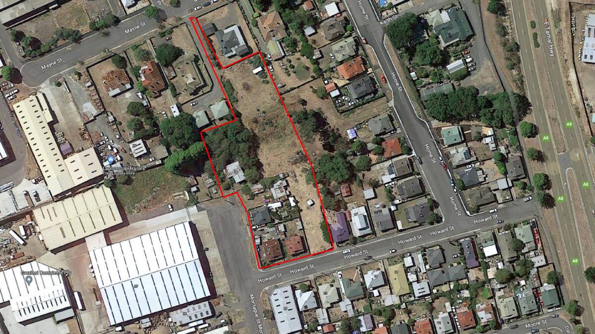 Zoning rules for seven lots in Invermay will be altered following a City of Launceston council decision. Picture by Google