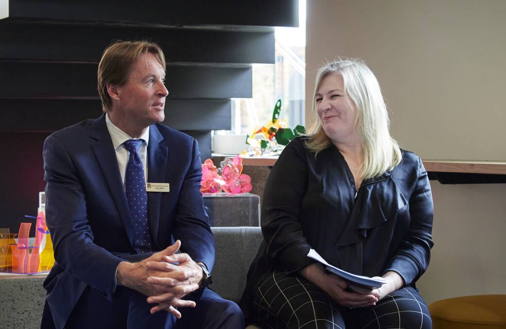 Scotch Oakburn College principal Andy Muller and Director of Curriculum Sarah Lillywhite. Picture by Rod Thompson