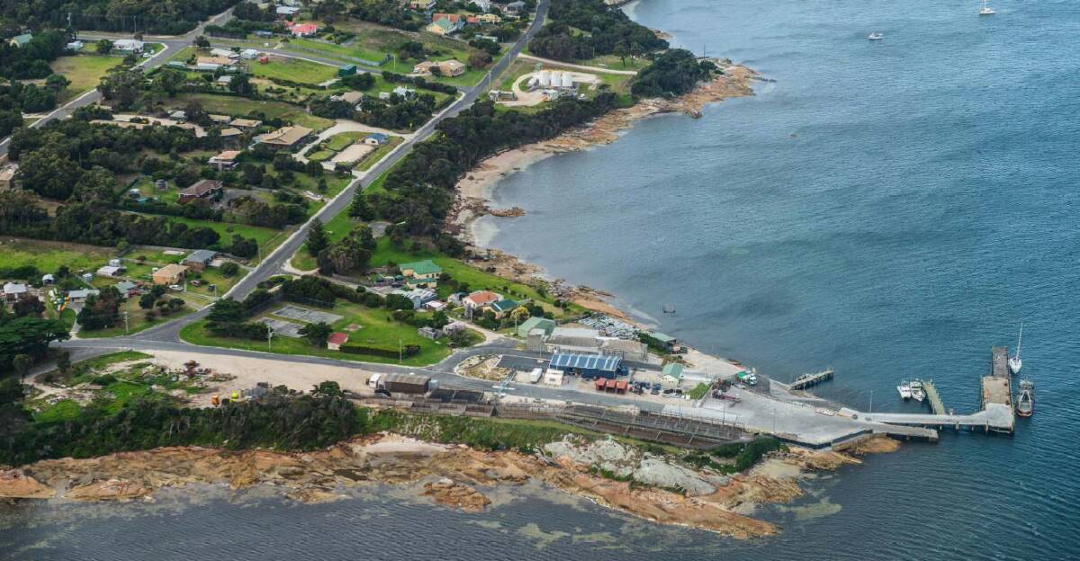 The Flinders Island Safe Harbour project at the port of Lady Baron. Picture supplied