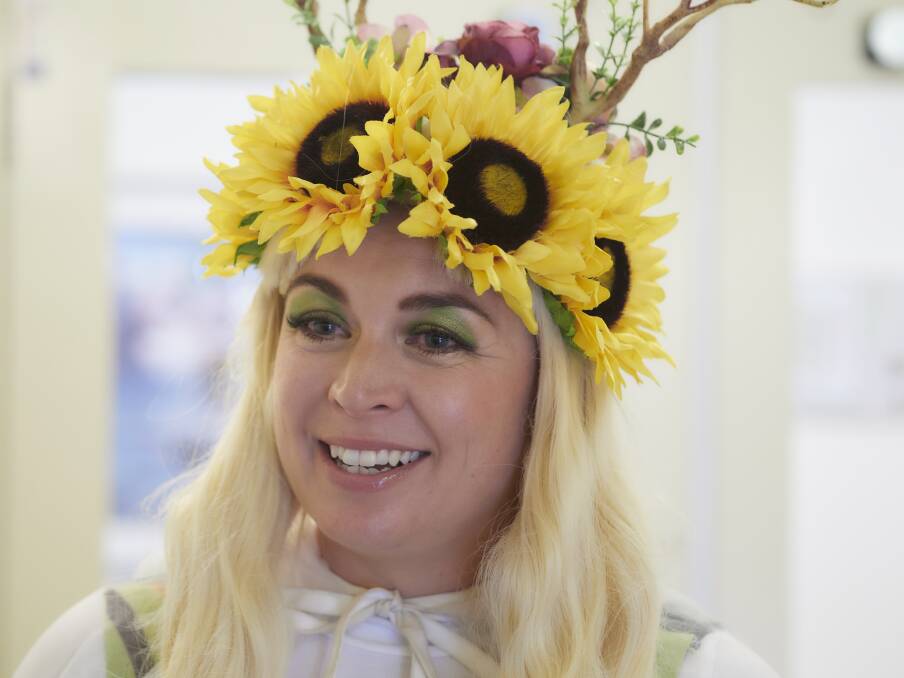 Happy Habits writer and performer Bindy Stephens as Mother Nature in 'Mother Nature', a show that aims to challenge societal views on the elderly. Picture by Rod Thompson