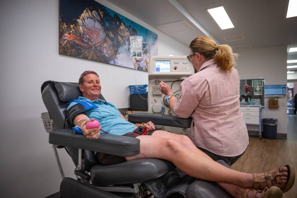Kristy Crawford is one Launceston resident who took up the call, having made her 116th blood donation at the Lifeblood Launceston donor centre on Friday, December 29. Picture by Paul Scambler