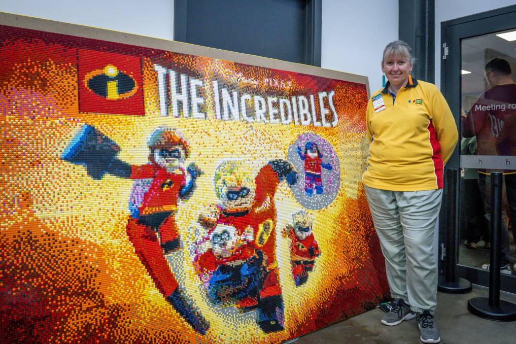 Emma Robinson's Incredibles' mosaic at Brixhibition 2024. Picture by Craig George