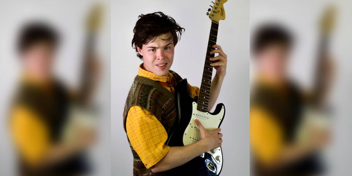 St Patrick's College student Alex Jarman as the lead role of Dewey Finn. Picture supplied