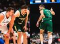 Jack McVeigh and Will Magnay are a part of Australia's Olympic basketball squad. Pictures by Basketball Australia
