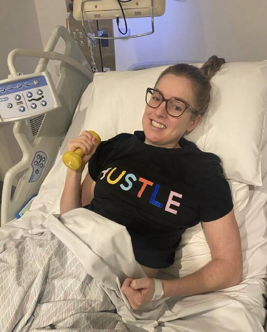 Georgia Nesbitt is slowly recovering from her cycling crash. Picture Instagram 