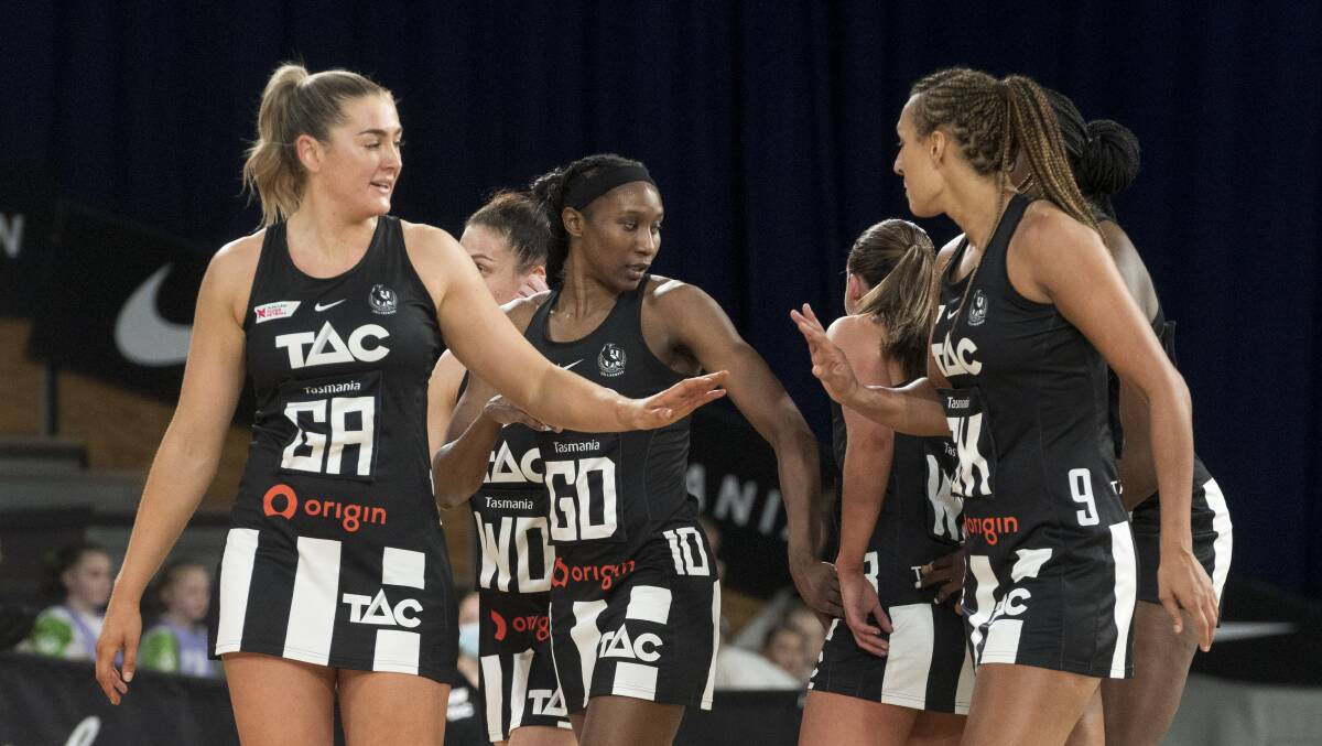 Collingwood's decision to leave Super Netball is likely to put future fixtures in Tasmania in doubt. Picture by Phillip Biggs