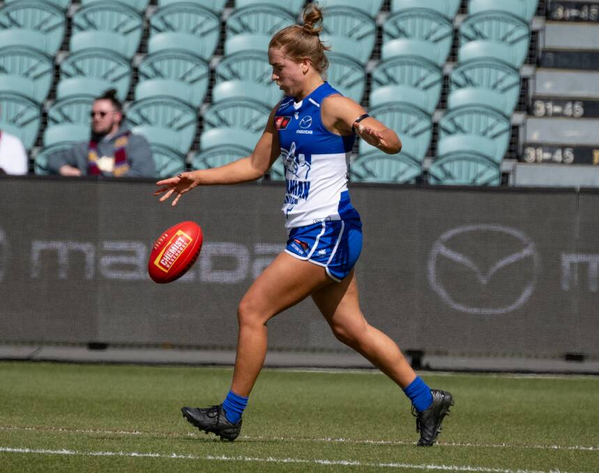 North Melbourne's Mia King plied her trade with Launceston before getting drafted to the AFLW. Picture by Paul Scambler