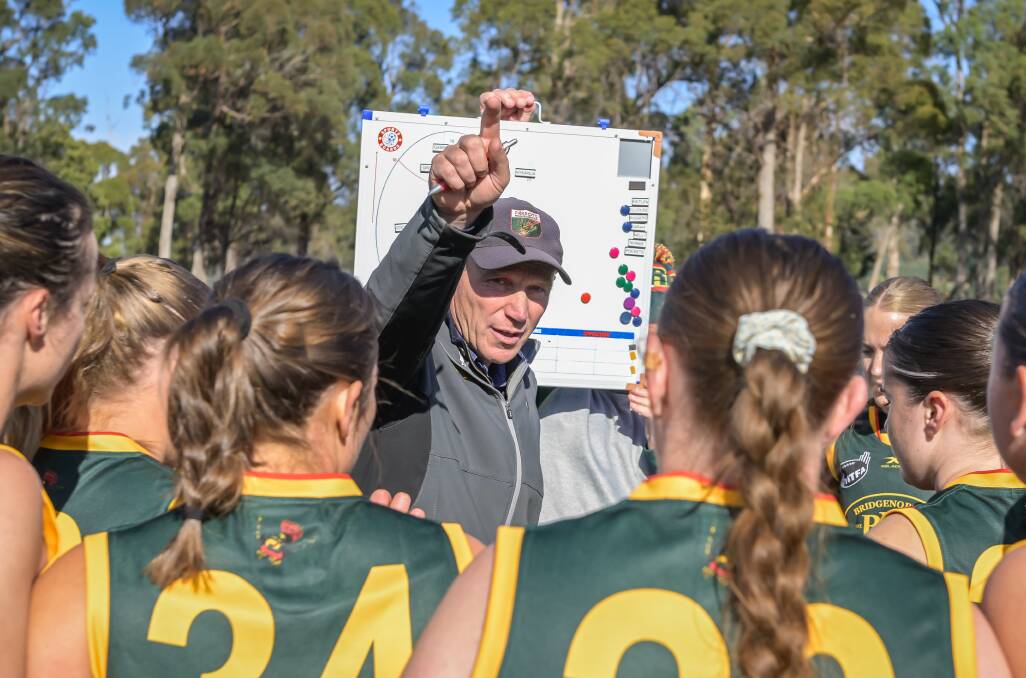 Bridgenorth coach Bobby Beams' passion for women's footy is what Robinson believes has helped her play her best football.