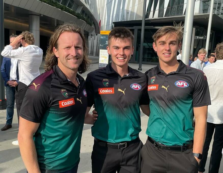 Jeromey Webberley coached both Colby McKercher and James Leake during the Tasmania Devils' 2023 campaign. Picture AFL Tasmania