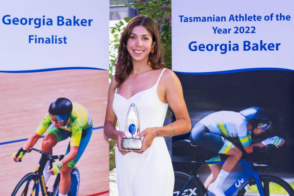 Perth's Georgia Baker won the 2022 Tasmanian Athlete of the Year award and is a finalist again in 2023. Picture by Alastair Bett