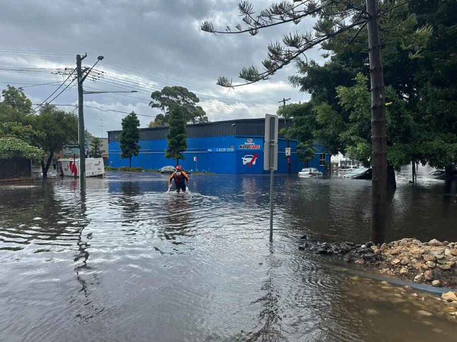 Floods in Randwick. Picture from SES NSW. 
