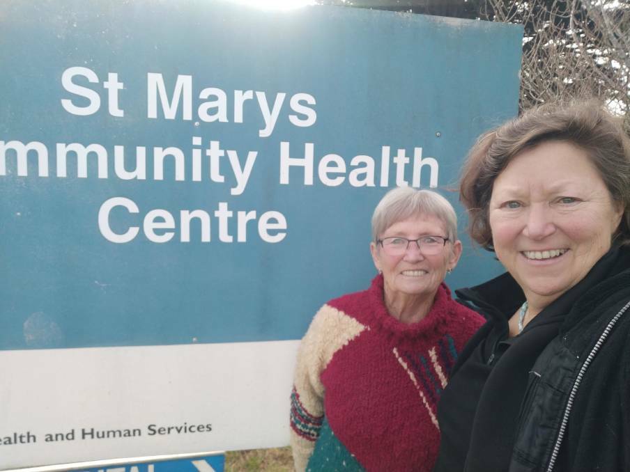 Annette Wines and Barbara Longue are some of the residents agitating to save St Marys. Picture supplied. 