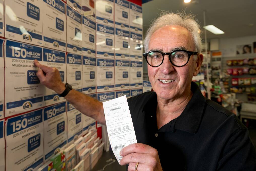 Brisbane Street News and Lotto owner Garry Matthews. Picture by Phillip Biggs