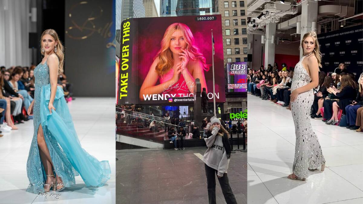Wendy Thomson at New York Fashion Week. Supplied pictures
