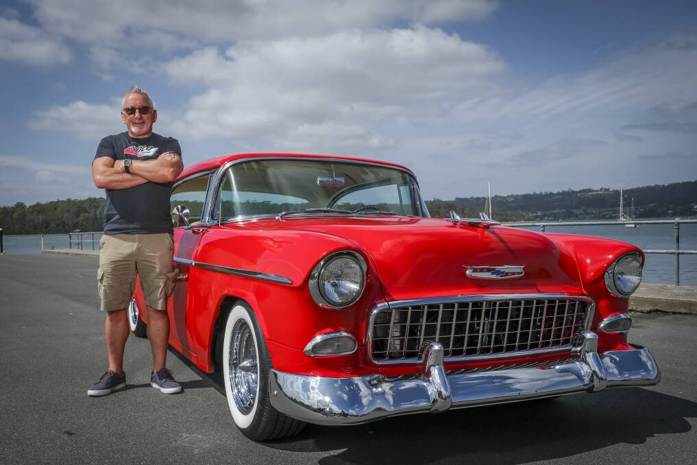 Paul Wilson and his 1955 Chevrolet BelAir. Picture by Craig George