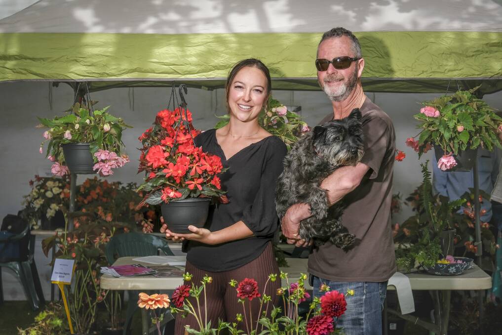 Gabrielle Walker and Shane O'Connell from Gawler Paradise Nursery. Picture by Craig George