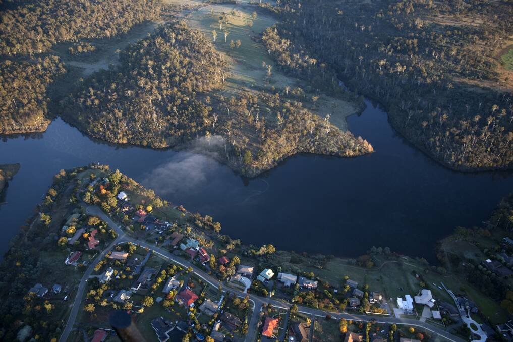 An aerial view of Blackstone Heights. Picture supplied by the Meander Valley Council