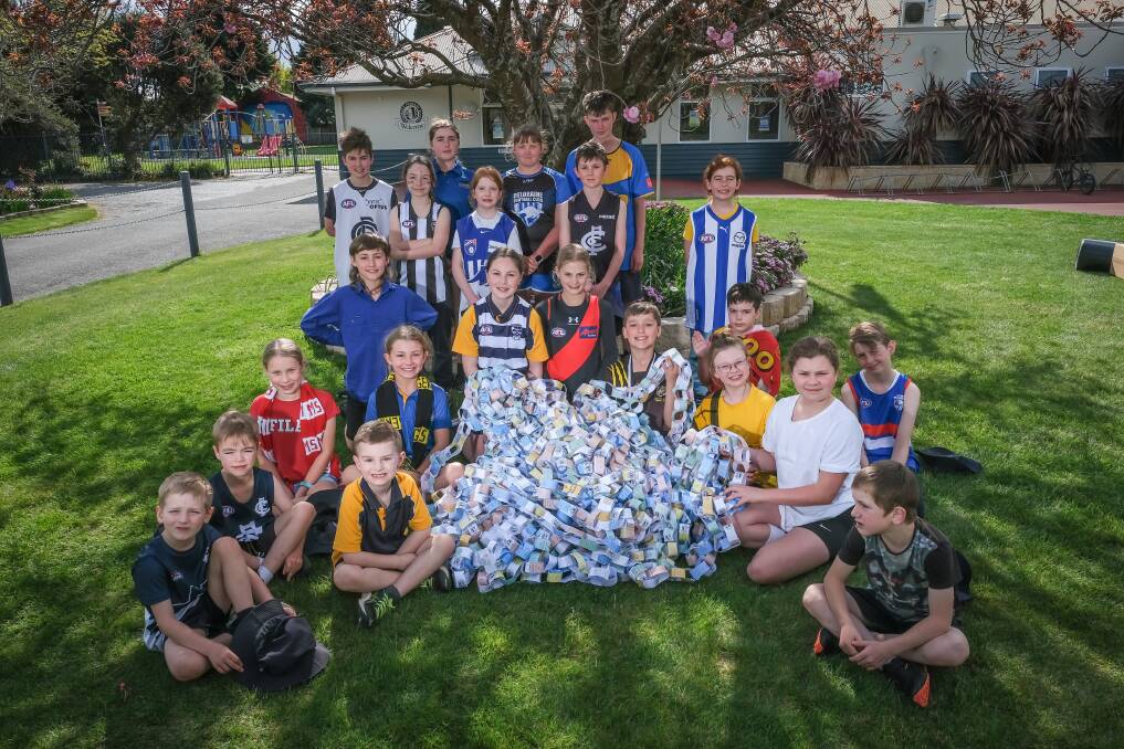 Evandale Primary School students took on a reading challenge this term. Picture by Craig George.