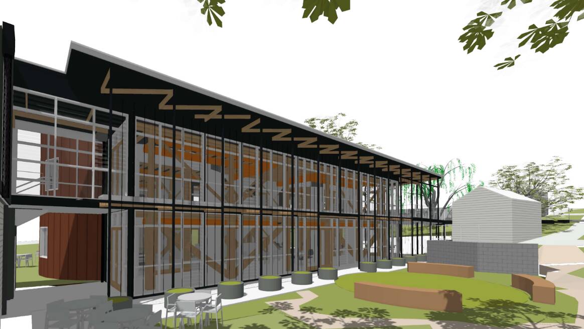 Architectural mock-ups of the Scotch Oakburn College Inquiry and Environmental Centre at its Junior School Campus. Picture supplied by Birrelli Art Design Architecture