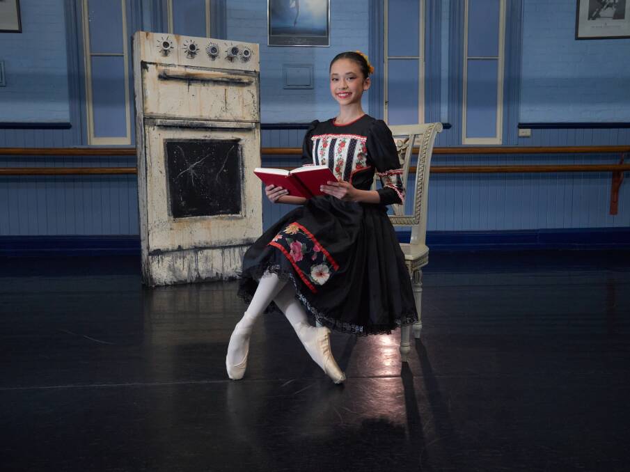 Evie Vosper (13) stars in the latest Ballet and Dance Arts Tasmania's production, Hansel and Gretel. Picture by Rod Thompson 
