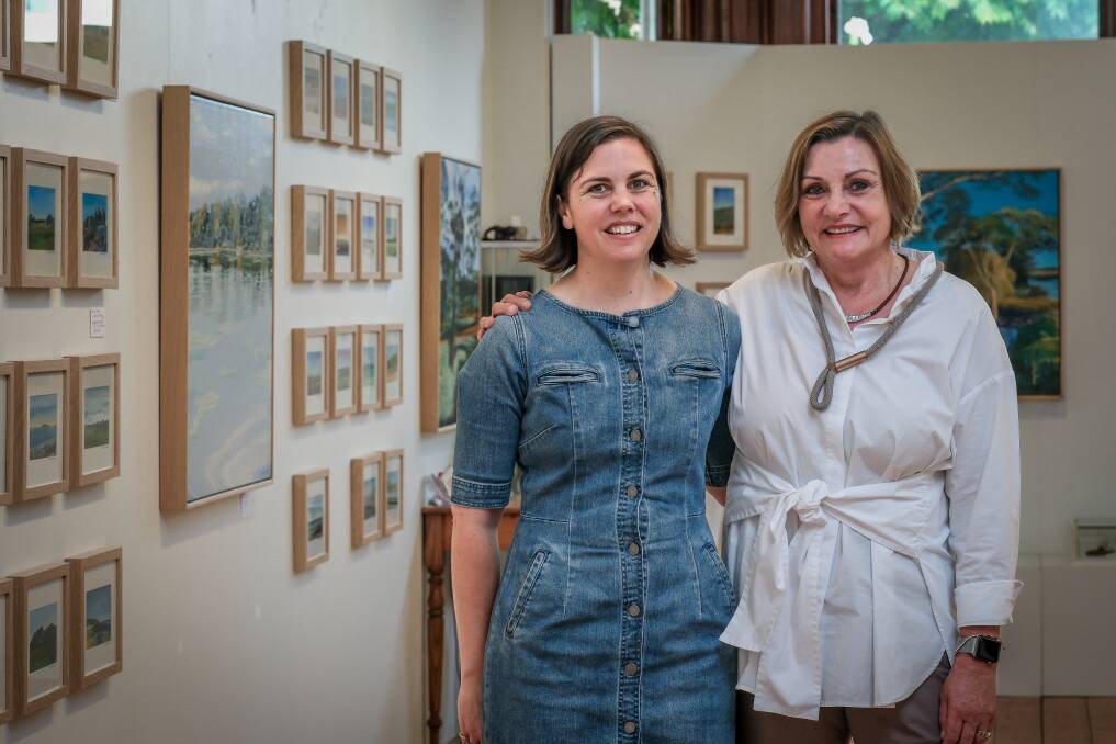 Madeline Gordon and Dr. Helene Weeding at Madeline Gordon Gallery ahead of the 'Mum's Kitchen' show. Picture by Craig George