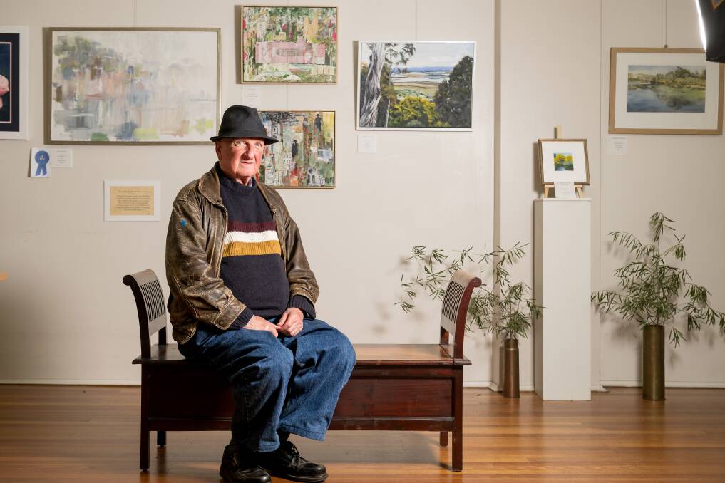 Artist Fred Fullerton has won The Launceston Art Society's prize for their new exhibition, Our City. Picture by Phillip Biggs