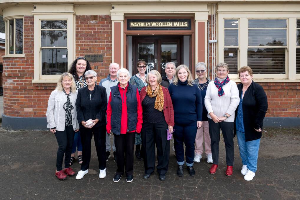 The Johnstone clan, a family which helped found the Waverley Woolen Mill, returned for a tour of the facility in May. Picture by Phillip Biggs
