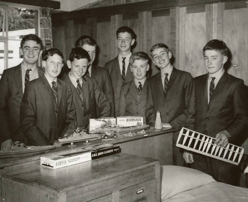 Lachie Wright (third from the right) with fellow Scotch Oakburn students in 1963. Picture supplied by Lachie Wright