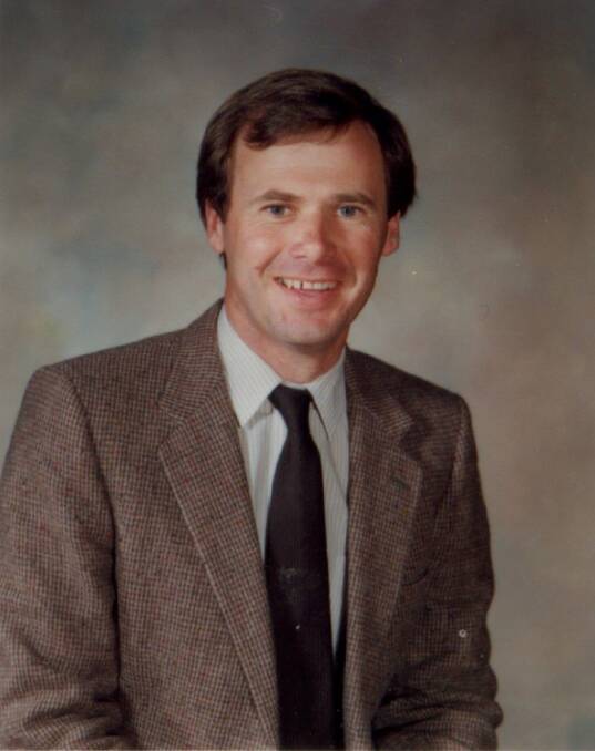 Lachie Wright's staff photo at Scotch Oakburn College from 1987. Picture supplied by Scotch Oakburn