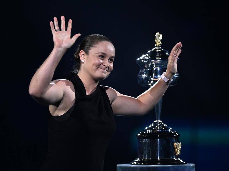Ash Barty was the 2021 Wimbledon champion. Picture by James Ross/AAP