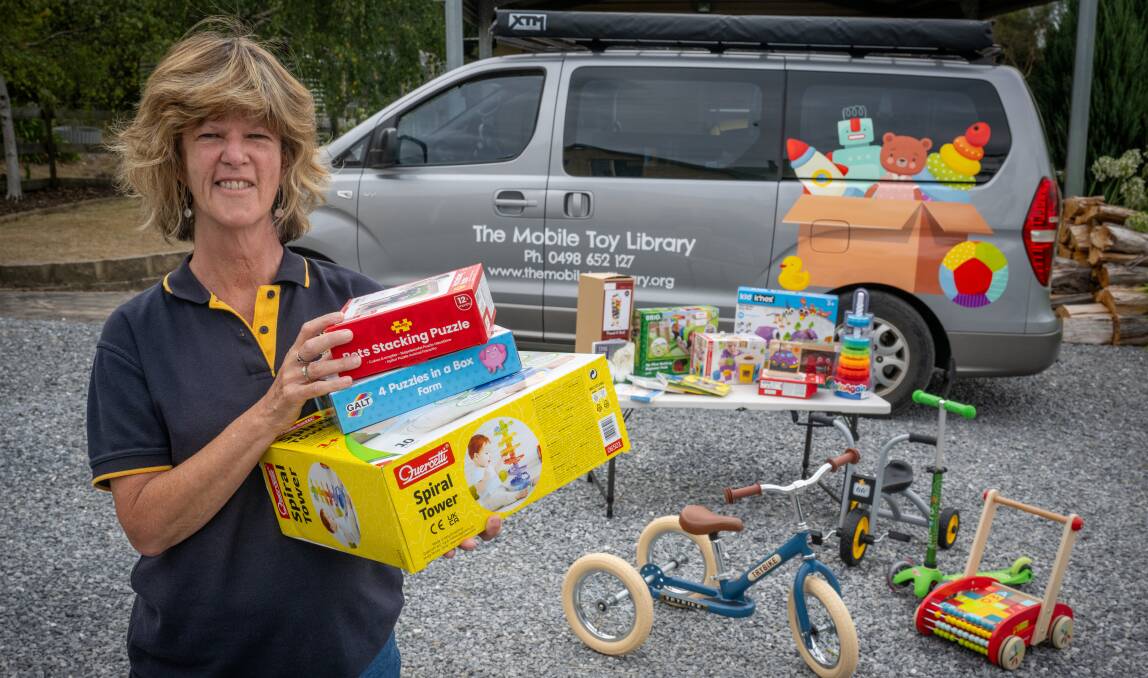 Sarah Dockrell with the Mobile Toy Library. Picture by Paul Scambler