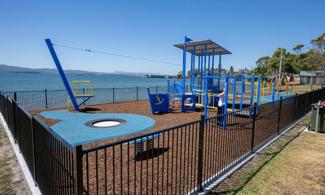 The new Beauty Point playground on the Esplanade, overlooking the foreshore. Picture by Paul Scambler 