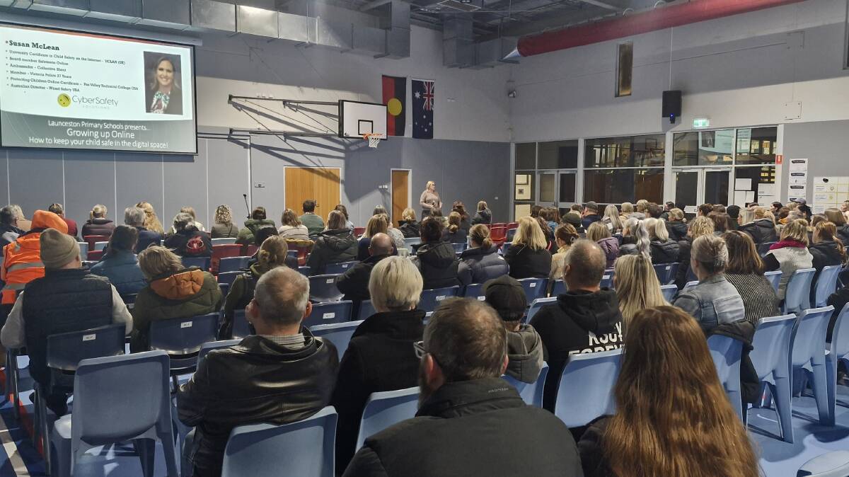 More than 150 parents attended a cyber safety information session ahosted by Riverside Primary School. Picture supplied