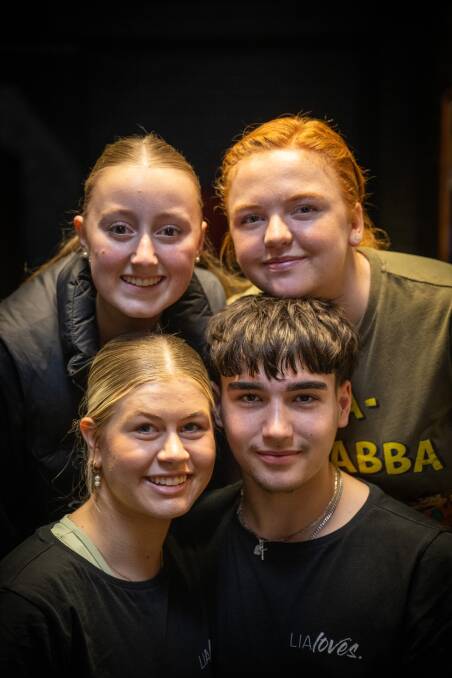 Above, Emma Medwin of St Michael's Collegiate School in Hobart and year 12 Launceston College student Charlotte Nickham. Below, 18 year-old Anna Oldfield and 15 year-old Sebastian Cox of Adelaide. Picture by Paul Scambler
