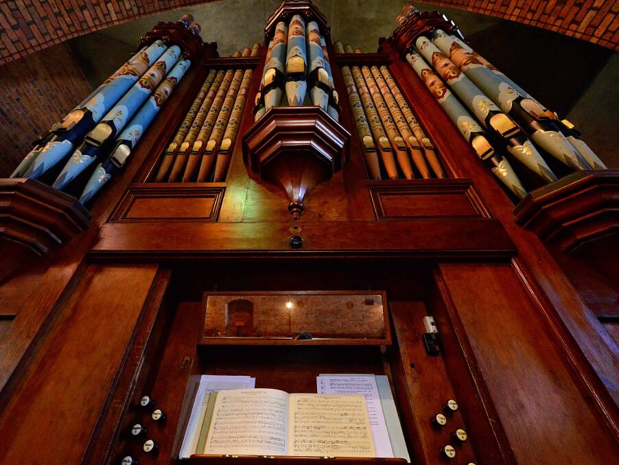 MUSIC:The church's distinctive organ was transported from London in 1854. 