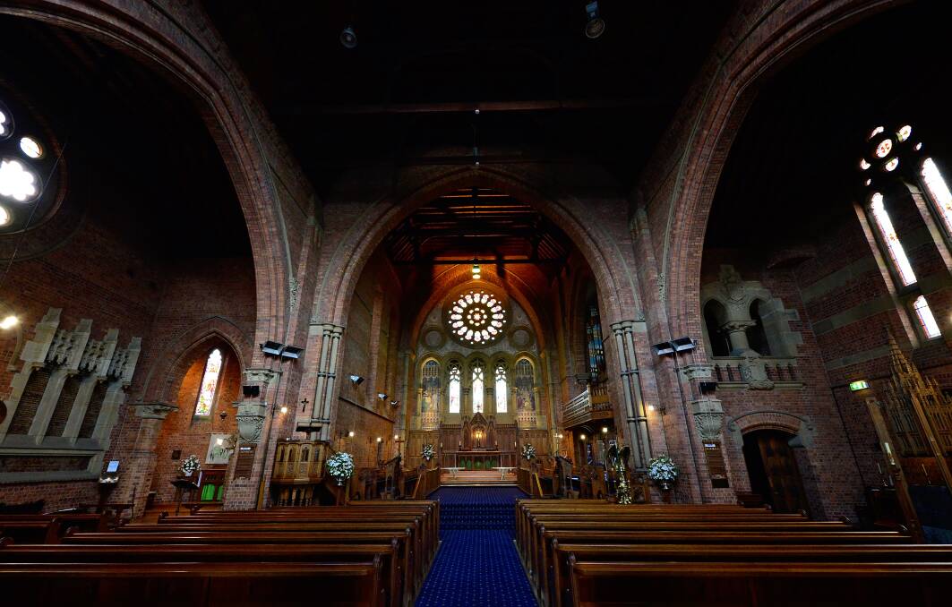 GRAND: The impressive interior of the Holy Trinity Anglican Church on the corner of Cameron Street and George Street, Launceston. Pictures: Phillip Biggs
